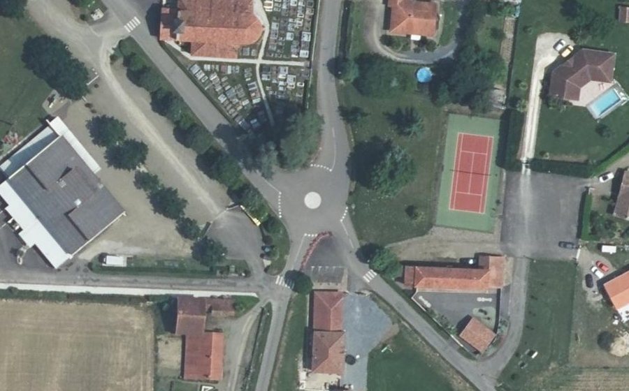 Vue aérienne du Mini-giratoire n°2549562065