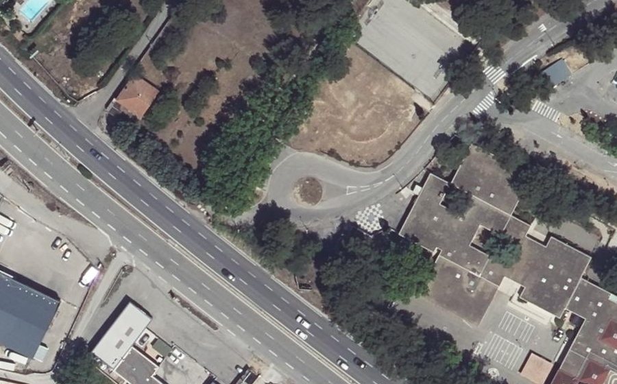 Vue aérienne du Avenue Pablo Néruda