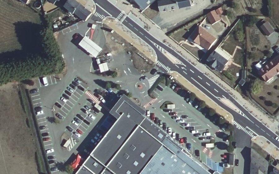 Vue aérienne du Mini-giratoire n°2574252937