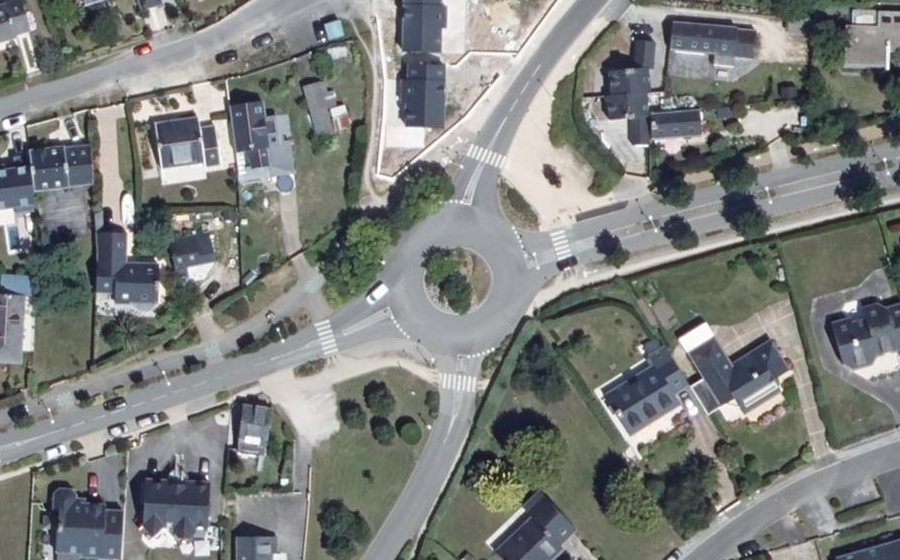 Vue aérienne du Rond-Point des Genêts