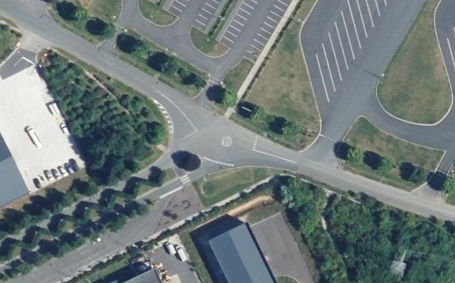 Vue aérienne du Mini-giratoire n°2609480935