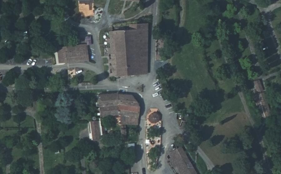 Vue aérienne du Mini-giratoire n°2609517523
