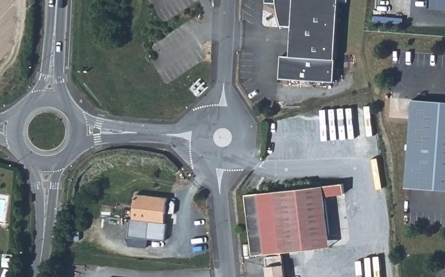 Vue aérienne du Mini-giratoire n°2613356227