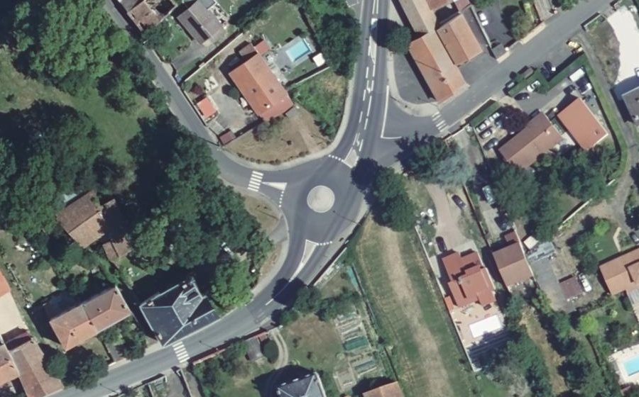Vue aérienne du Mini-giratoire n°2630131433