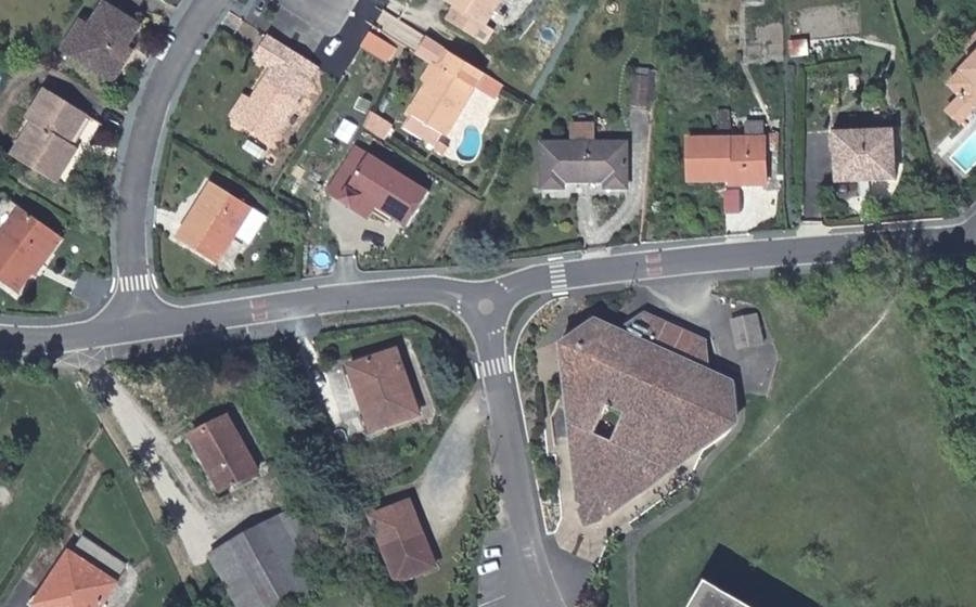 Vue aérienne du Mini-giratoire n°2638144754