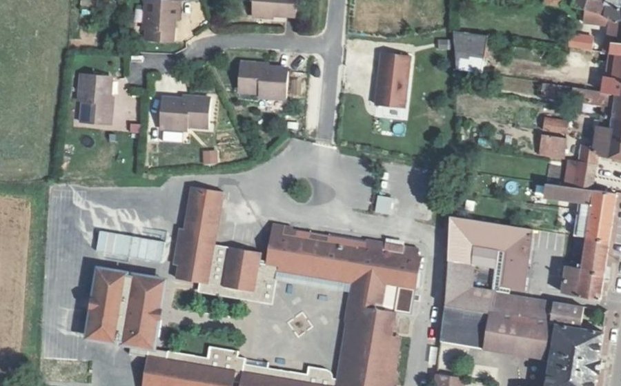 Vue aérienne du Mini-giratoire n°2673478158