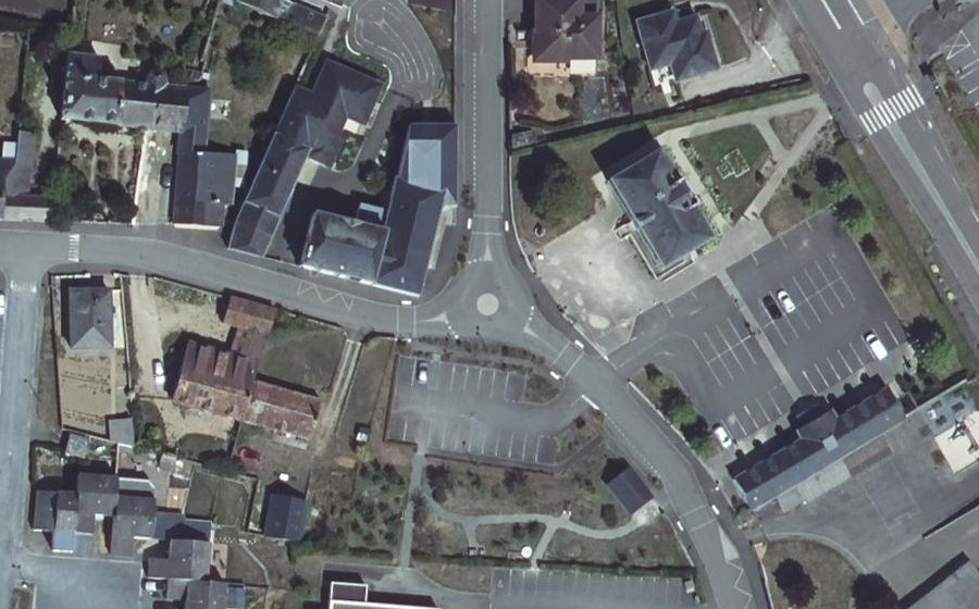 Vue aérienne du Mini-giratoire n°2701229842
