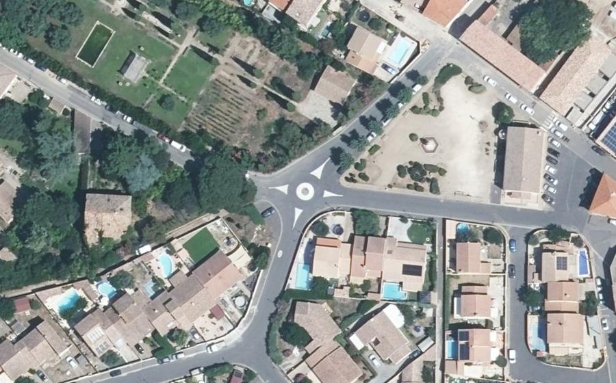 Vue aérienne du Mini-giratoire n°2752436817