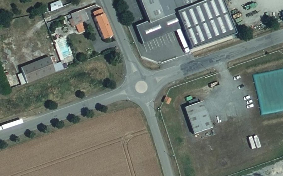 Vue aérienne du Mini-giratoire n°2800893256