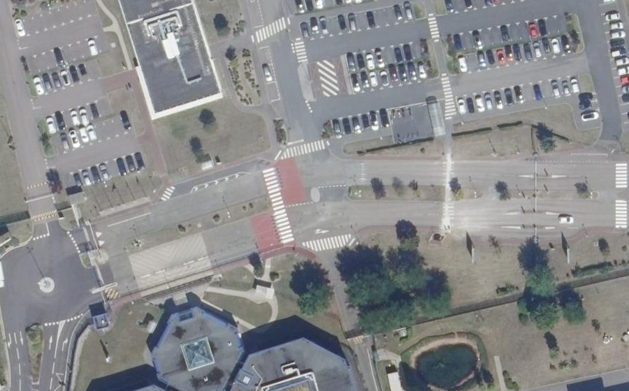Vue aérienne du Mini-giratoire n°2807370168