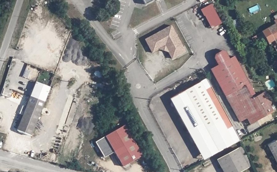Vue aérienne du Mini-giratoire n°2854754429