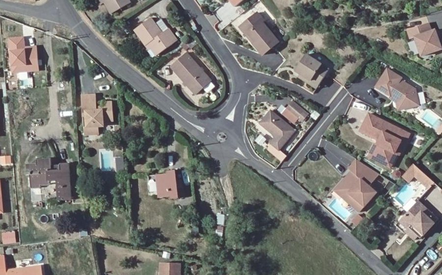 Vue aérienne du Mini-giratoire n°2856566470