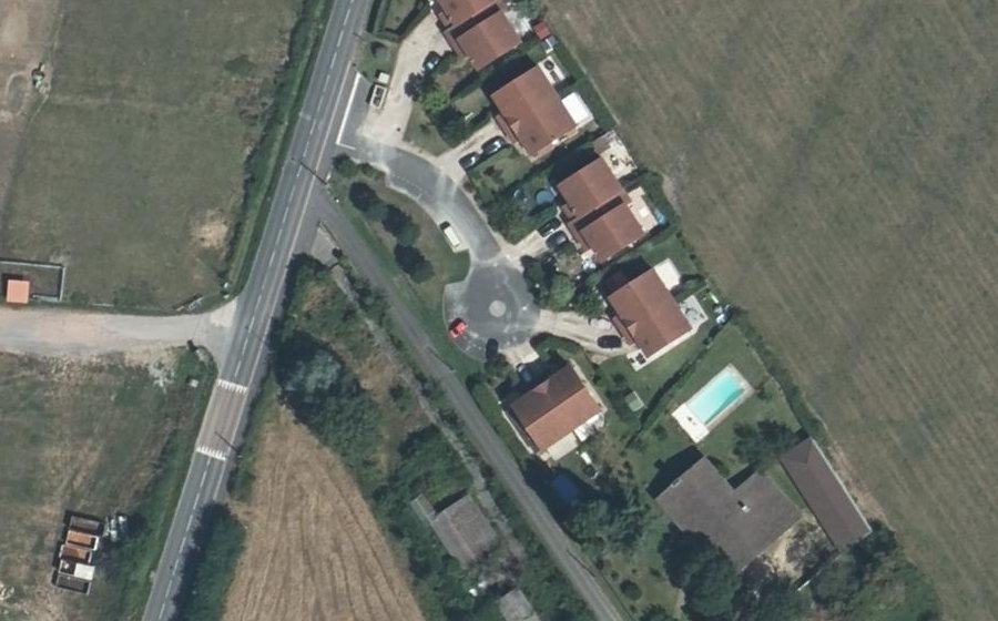 Vue aérienne du Mini-giratoire n°2863382341