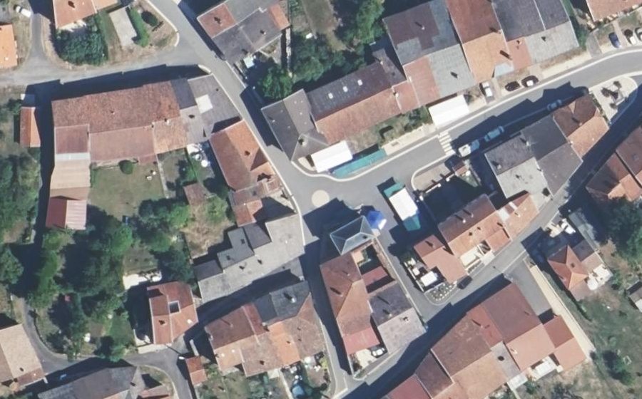 Vue aérienne du Mini-giratoire n°2886043613