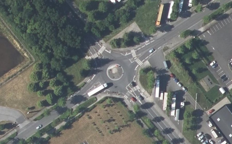 Vue aérienne du Rue Véga