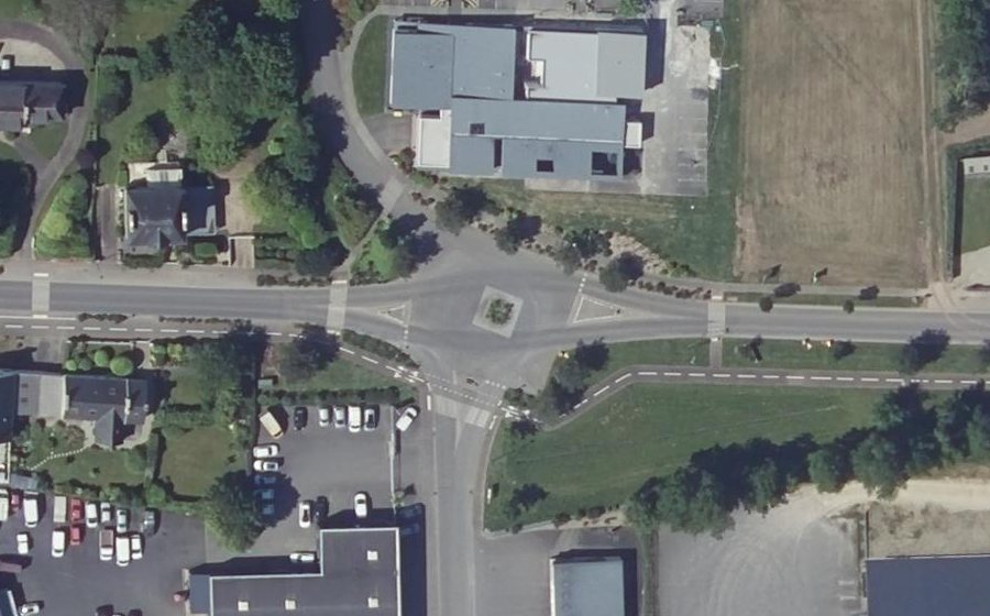 Vue aérienne du Mini-giratoire n°2955062116