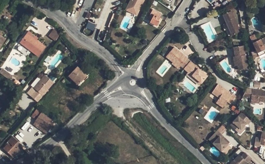 Vue aérienne du Mini-giratoire n°2963295005