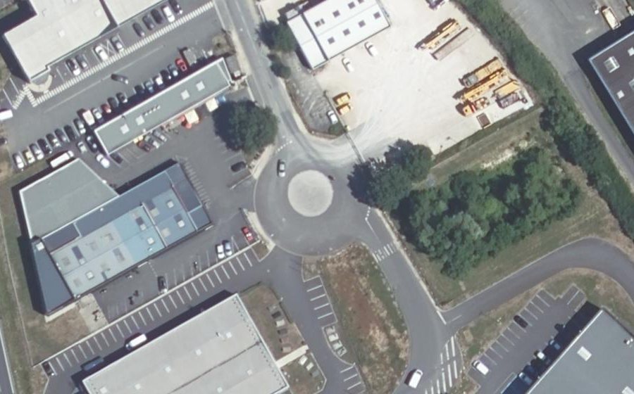 Vue aérienne du Mini-giratoire n°2972185010