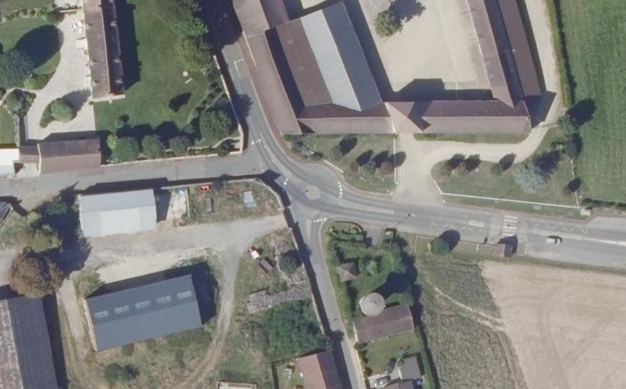 Vue aérienne du Mini-giratoire n°2982756829