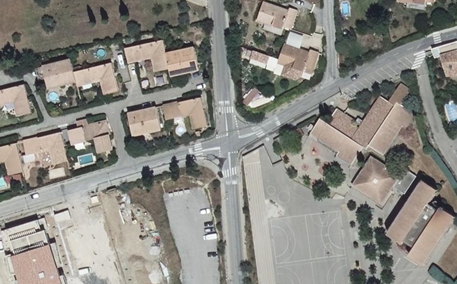 Vue aérienne du Mini-giratoire n°2987801931