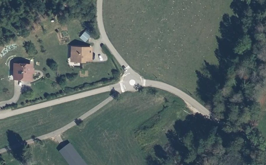 Vue aérienne du Mini-giratoire n°3093000036