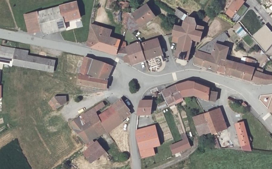 Vue aérienne du Mini-giratoire n°3094371420