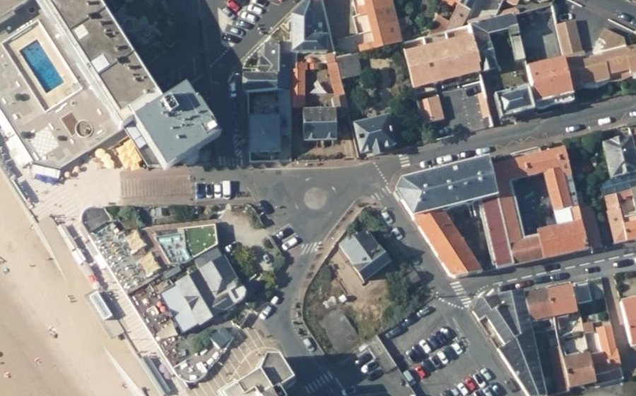 Vue aérienne du Avenue de la Plage