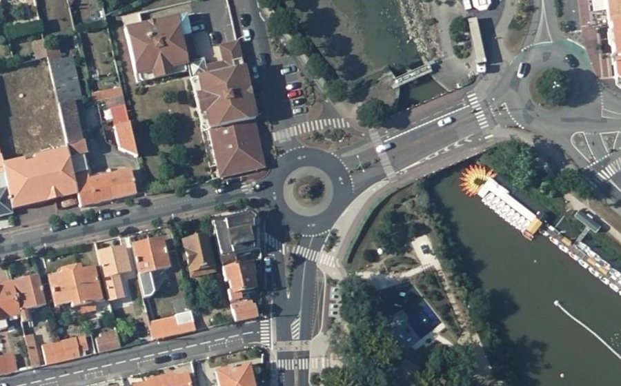 Vue aérienne du Avenue de l'Atlantique