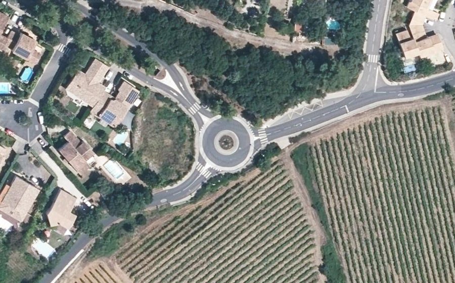 Vue aérienne du Route de Cournonterral