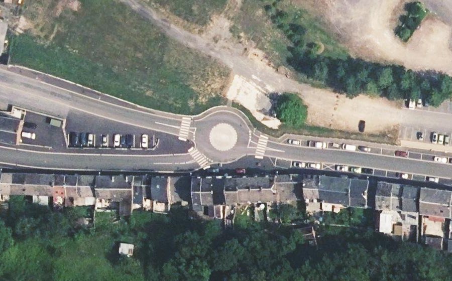 Vue aérienne du Mini-giratoire n°3200258275