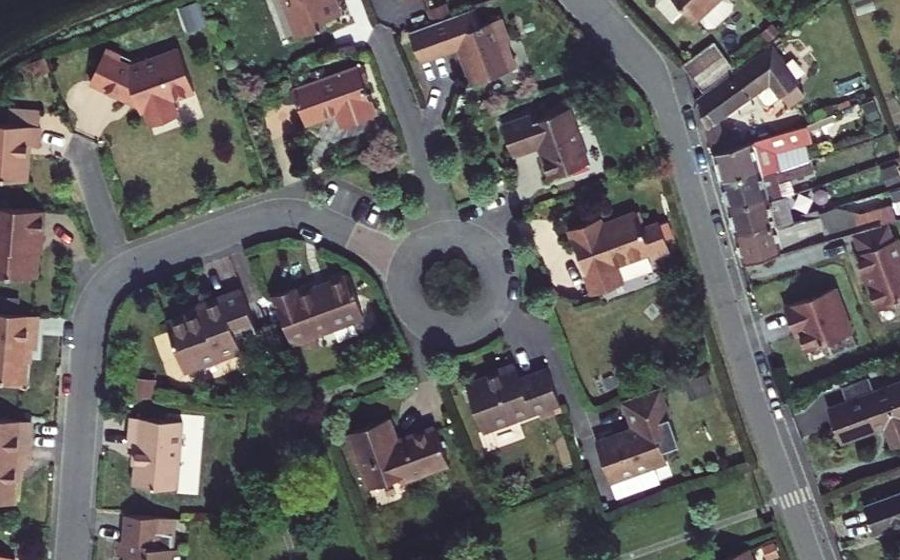Vue aérienne du Rue du Bicentenaire