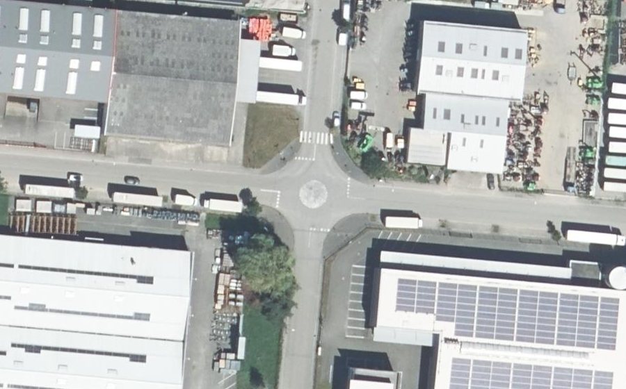Vue aérienne du Mini-giratoire n°3219220546