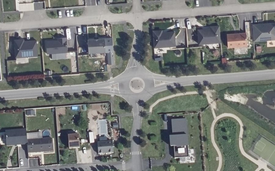 Vue aérienne du Mini-giratoire n°3238500816