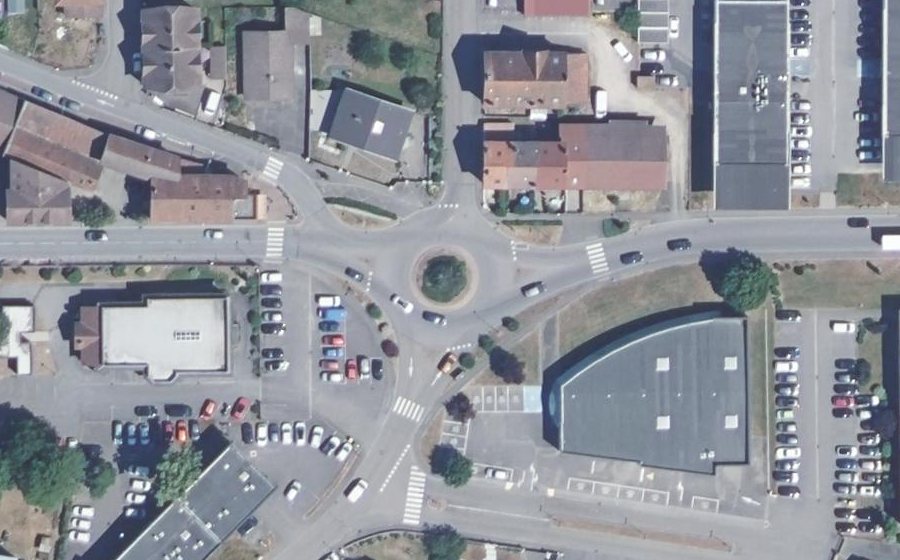 Vue aérienne du Rue de la Moselle
