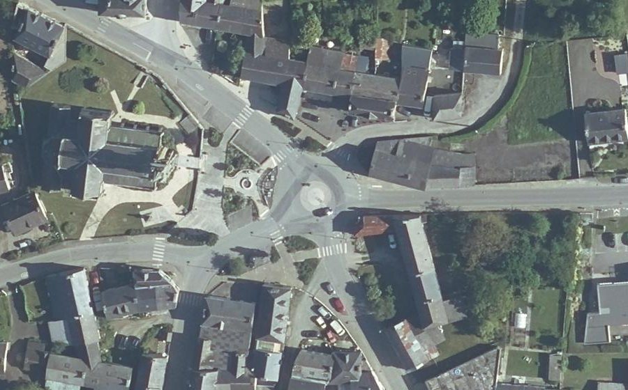 Vue aérienne du Place de l'Église