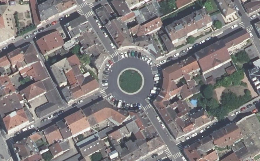 Vue aérienne du Place Ronde
