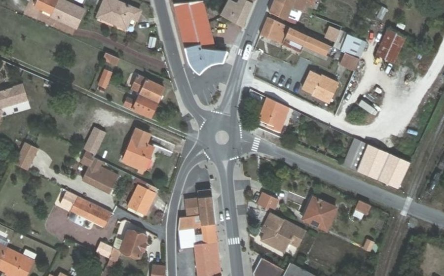 Vue aérienne du Mini-giratoire n°3432196998