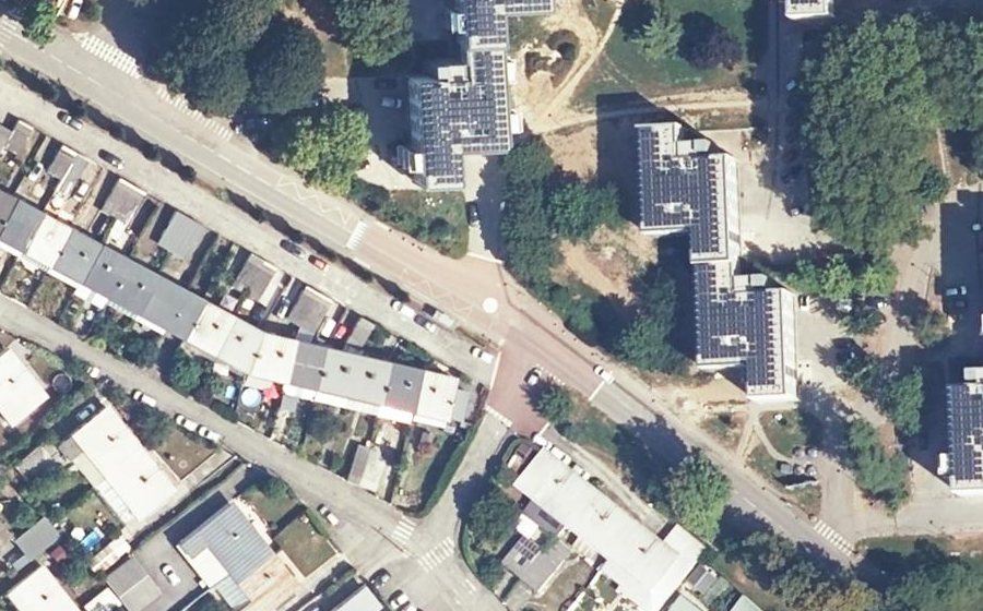 Vue aérienne du Mini-giratoire n°3454187234