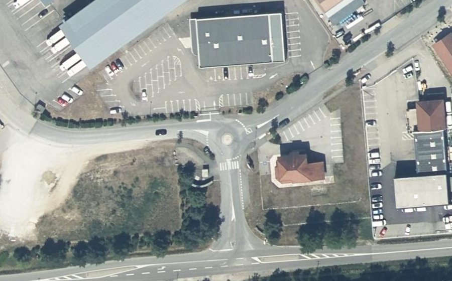 Vue aérienne du Mini-giratoire n°3478467601