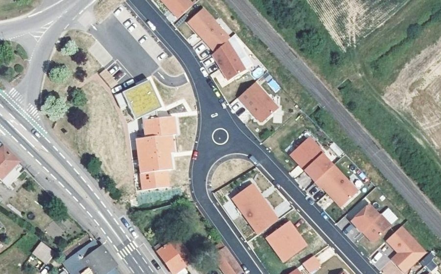 Vue aérienne du Mini-giratoire n°3495306041