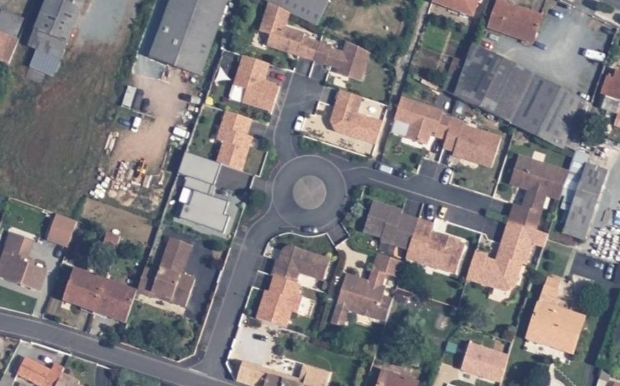 Vue aérienne du Rue du Fief Saint-Martin