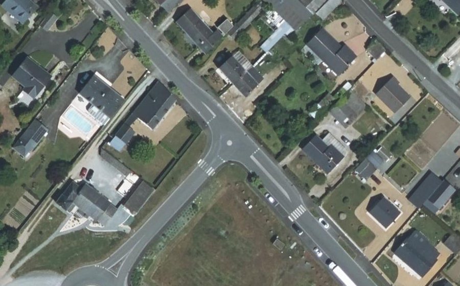Vue aérienne du Mini-giratoire n°3604578615