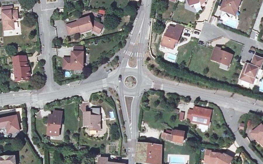Vue aérienne du Place de Criel