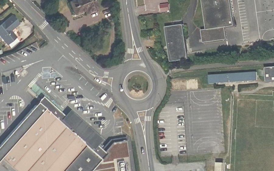 Vue aérienne du Rue de Condé