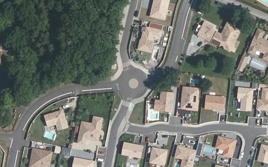 Vue aérienne du Mini-giratoire n°3653142981