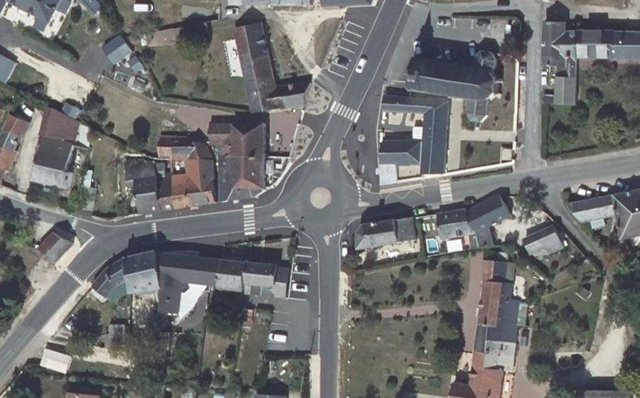 Vue aérienne du Mini-giratoire n°3675918253