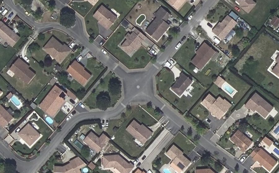 Vue aérienne du Mini-giratoire n°3699472423