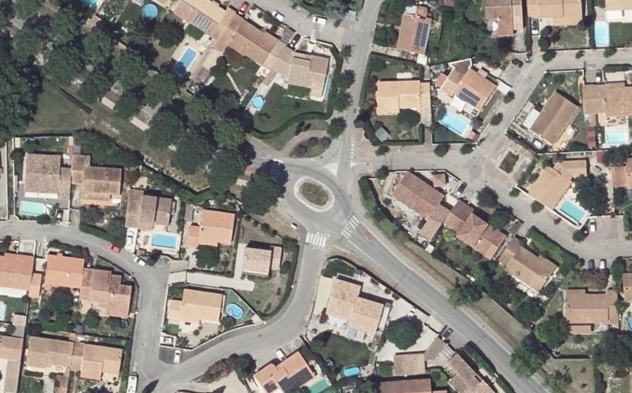 Vue aérienne du Avenue Jean Moulin