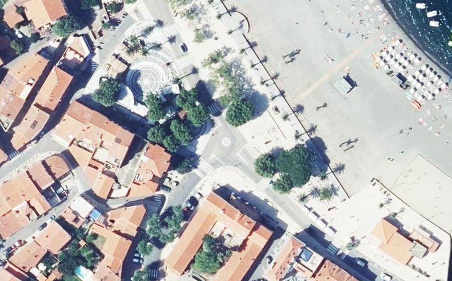 Vue aérienne du Rond-Point Maréchal Leclerc