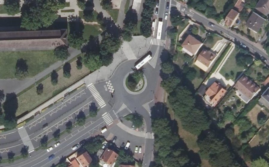 Vue aérienne du Place de l'Europe